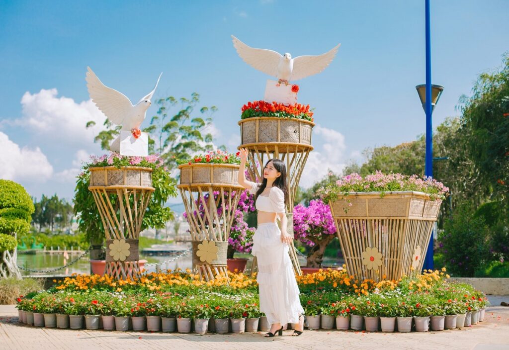 Tham quan vườn hoa thành phố Đà Lạt 